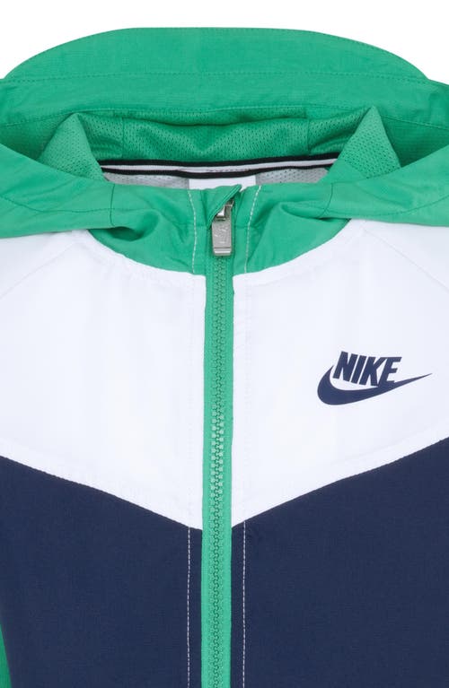 Shop Nike Windrunner Hooded Zip Jacket In Stadium Green