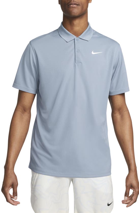 Nike Men's Court Dri-Fit Tennis Polo Blue