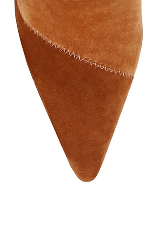 Sam Edelman Ellis Womens Fringe Suede Knee-high Boots In Frontier Brown/harvest Brown