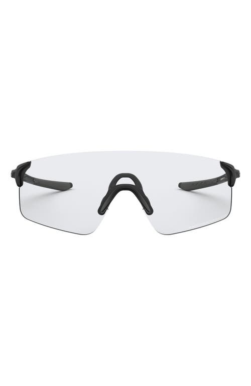 Oakley EVZero Blades 155mm Photochromatic Rimless Shield Sunglasses in Rubber Black/Photochromic at Nordstrom