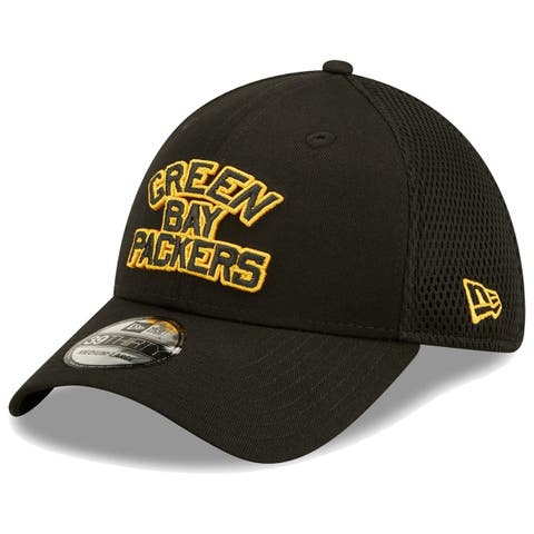 Green Bay Packers New Era Throwback Main Trucker 9FIFTY Snapback Hat - Black