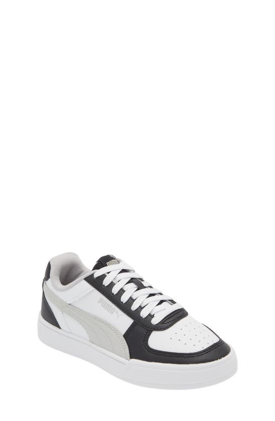 Shop Puma Kids' Carter Sneaker In  White-cool Light Gray