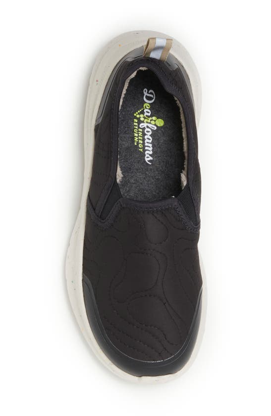 Shop Dearfoams Crimson Regrind Energy Return® Slip-on Sneaker In Black