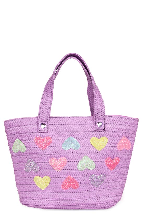 Shop Omg Accessories Kids' Heart Tote In Orchid