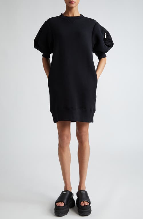 Sacai Sponge Sweatshirt Dress at Nordstrom,