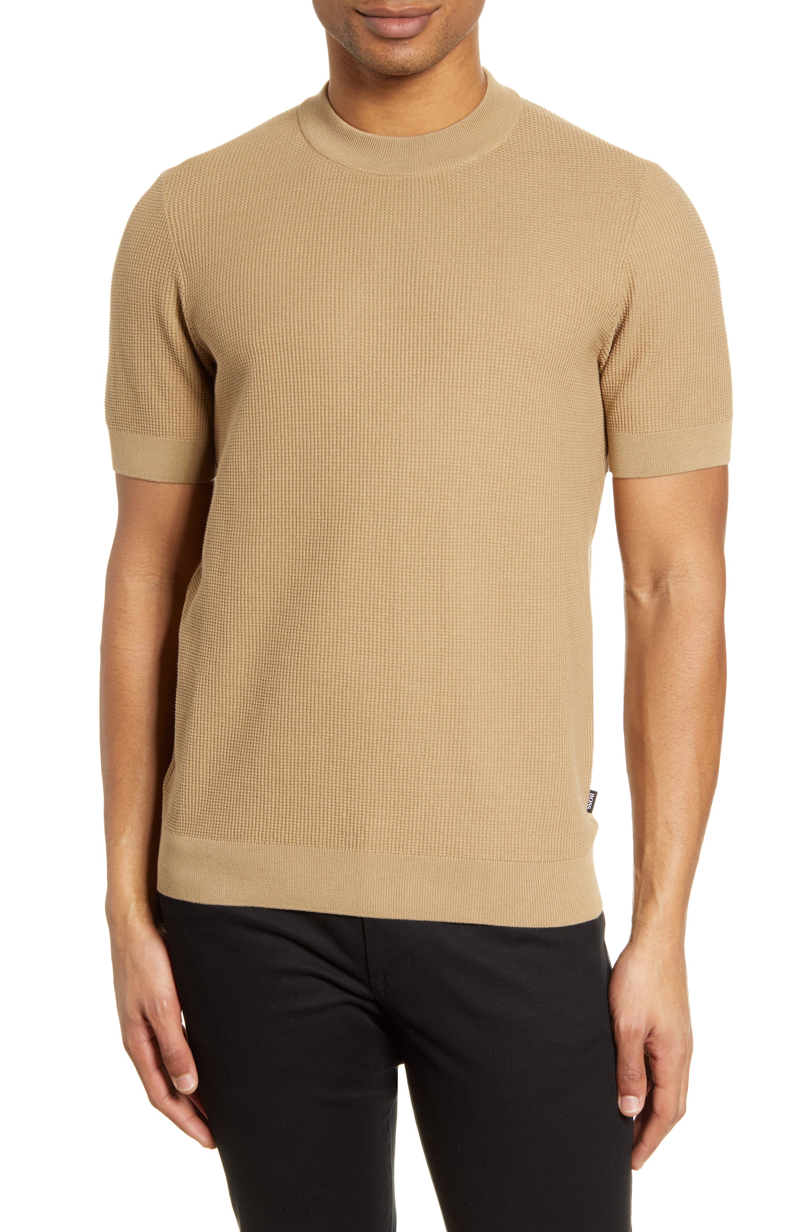 hugo boss beige t shirt