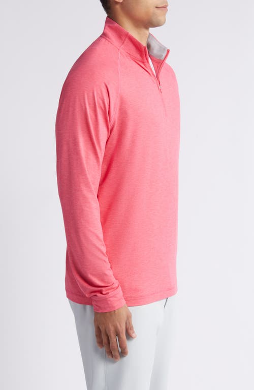 Shop Johnnie-o Freeborne Prep-formance Quarter Zip Pullover In Dahlia