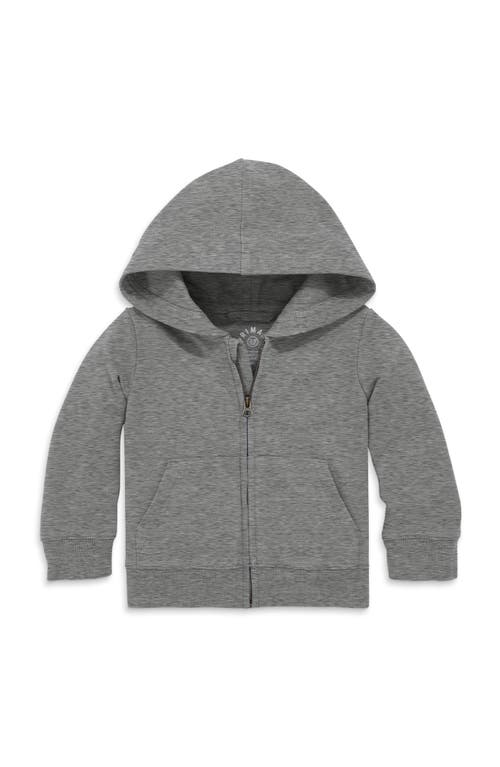 Shop Primary The Baby Zip Hoodie In Heather Storm Gray