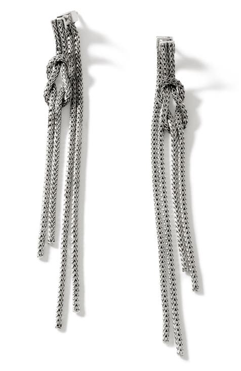 Sterling Forever Bamboo Huggie Earrings in Silver at Nordstrom Rack