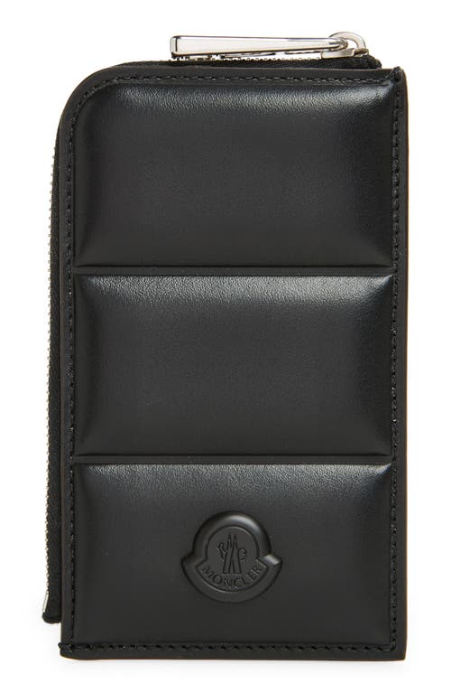 MONCLER MONCLER QUILTED LEATHER CARD CASE 