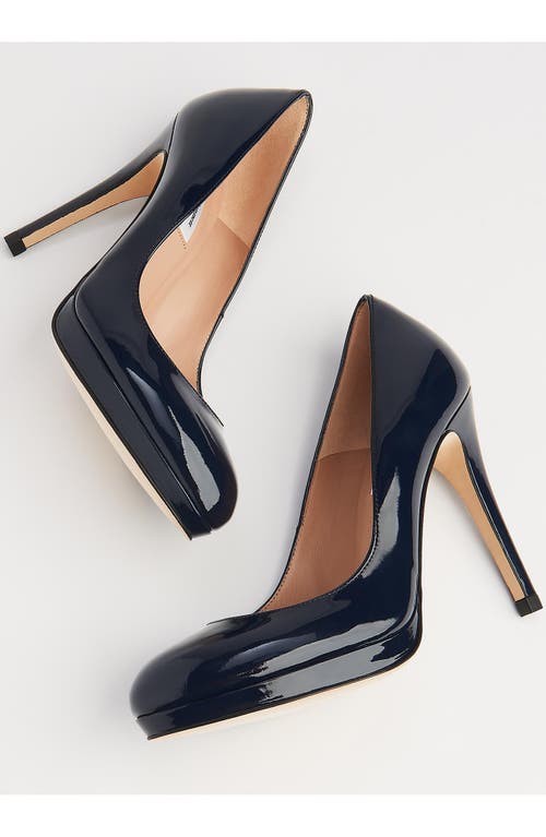 Shop Lk Bennett Sledge Platform Pump In Navy