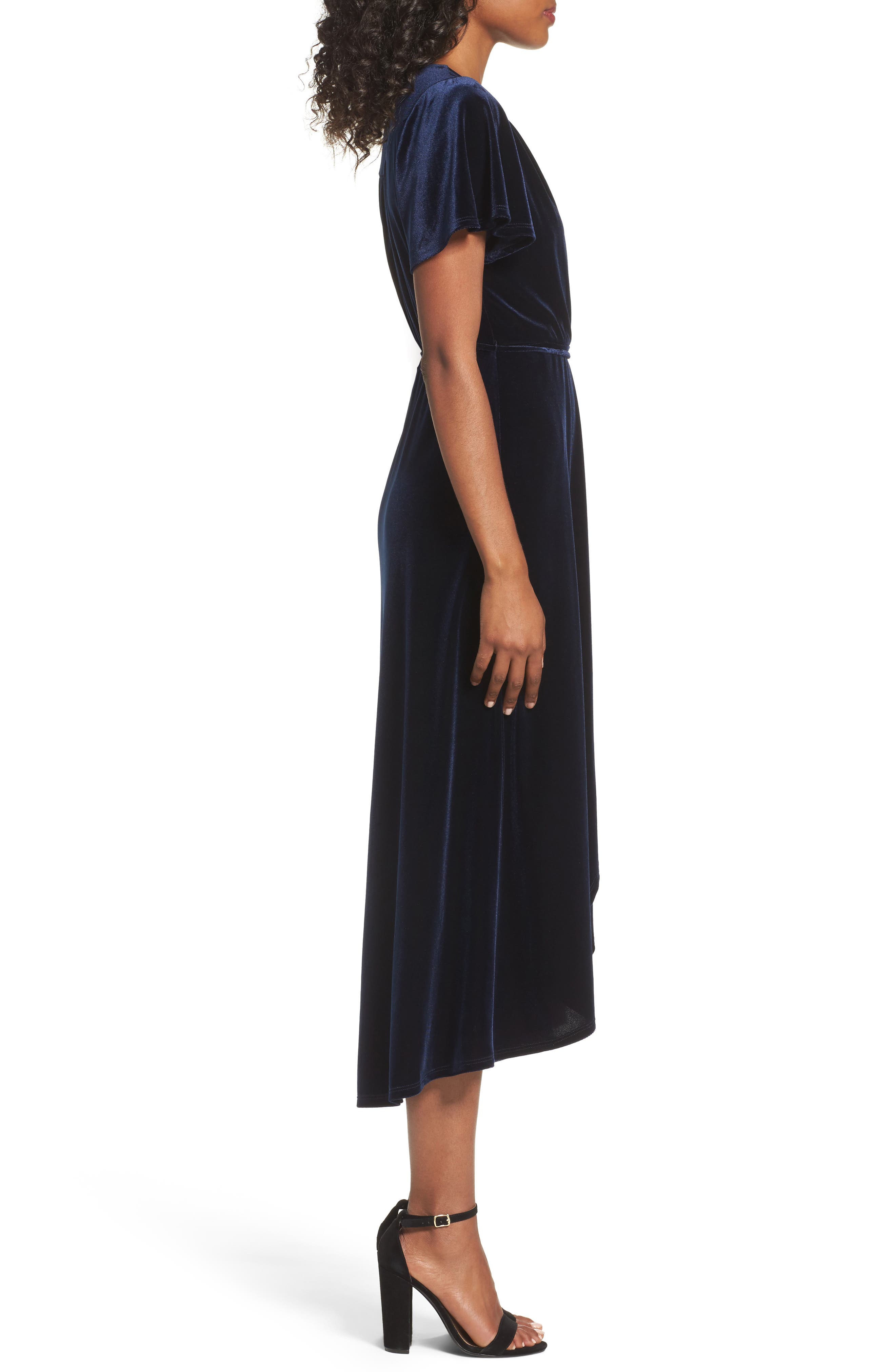 chelsea28 velvet midi dress