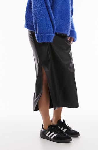 Topshop Size UK 4 Petite Faux Patent Leather Mini Skirt, New w