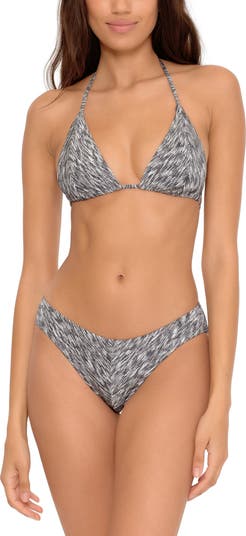 Grey top swimsuit bottoms