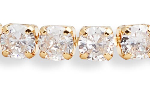 Nordstrom Cubic Zirconia Tennis Bracelet In Clear- Gold