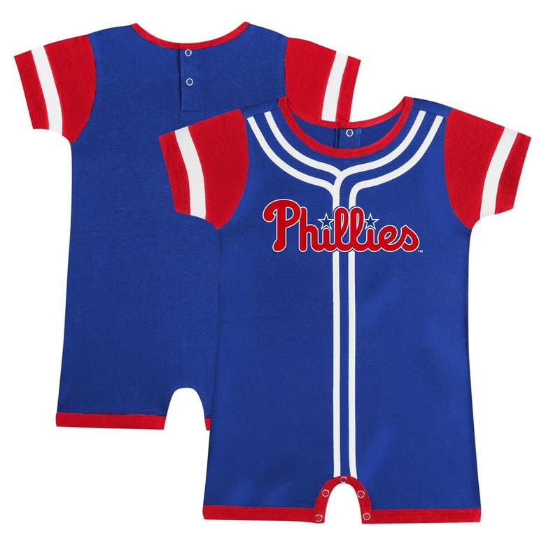 Outerstuff Babies'  Newborn & Infant Fanatics Branded Royal Philadelphia Phillies Fast Pitch Romper