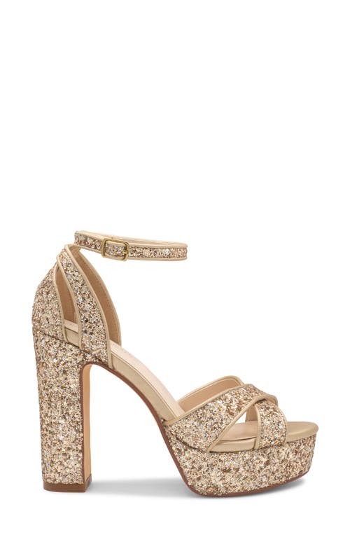 Touch Ups Jemma Ankle Strap Platform Sandal In Champagne