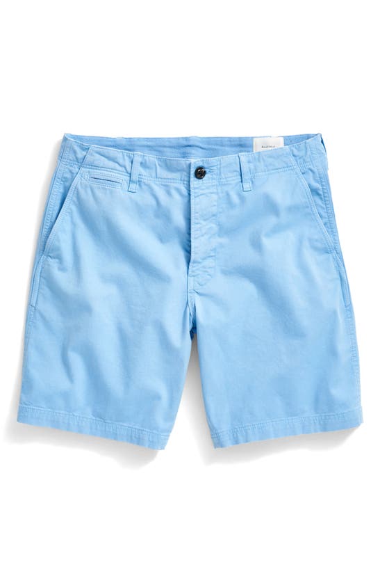 Shop Billy Reid Cotton Blend Chino Shorts In French Blue
