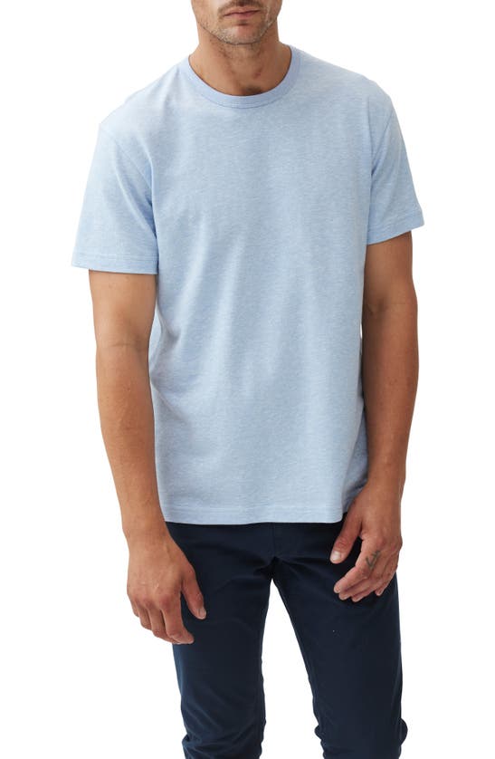 Shop Rodd & Gunn Fairfield Sports Fit Cotton & Linen T-shirt In Sky