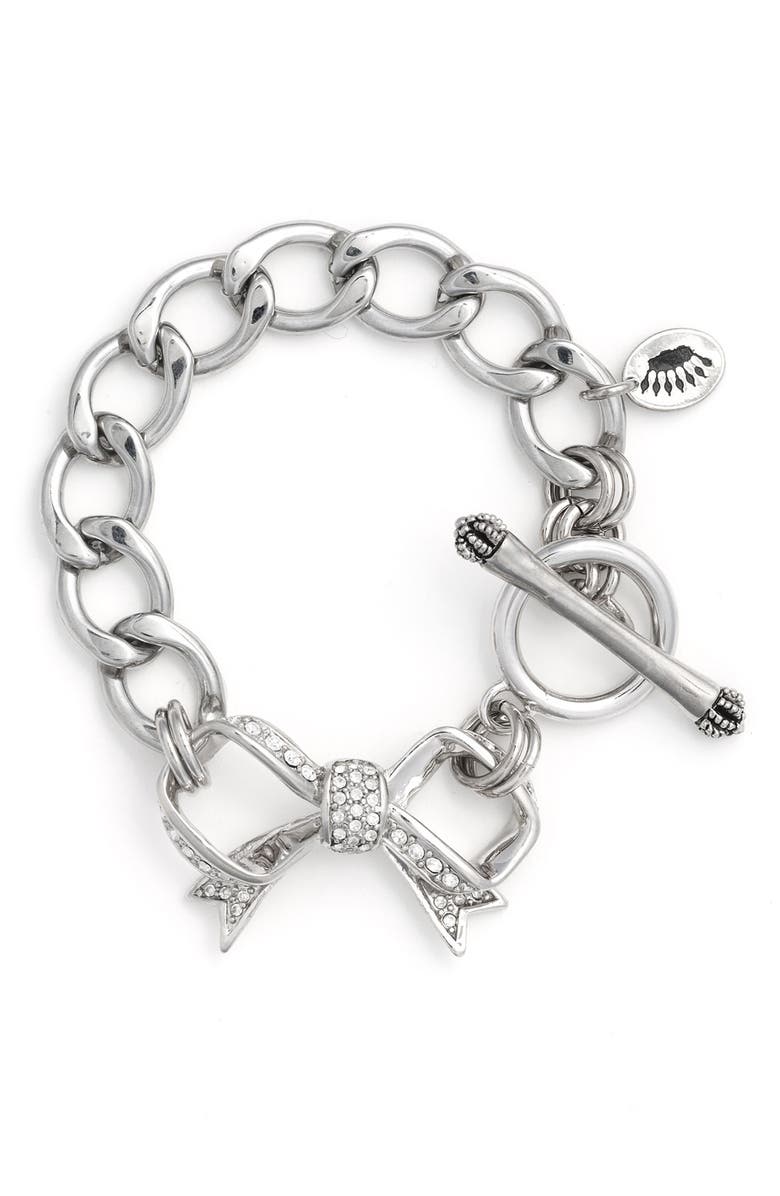 Juicy Couture Pavé Bow Starter Charm Bracelet | Nordstrom