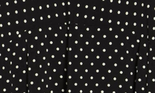 Shop Love By Design Colette Double Layer Maxi Dress In Black/white Micro Dot