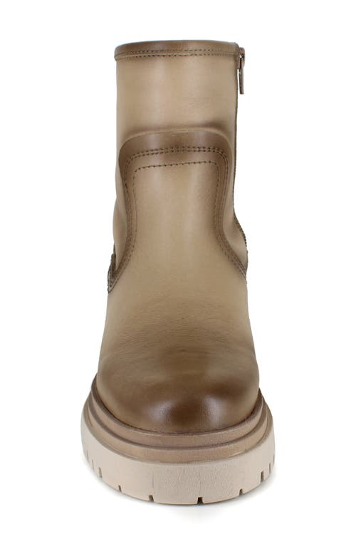 National Comfort Rafaela Platform Bootie In Cream Leather
