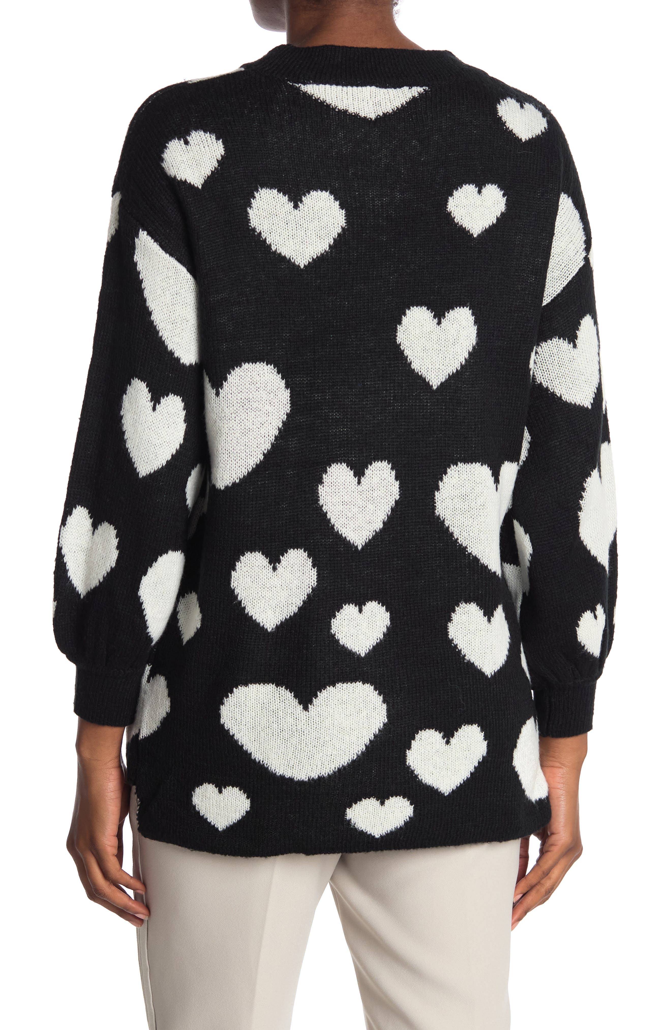 black heart sweater