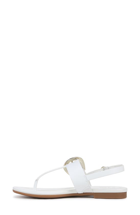 Shop Naturalizer Taylor Slingback Flip Flop In White Leather