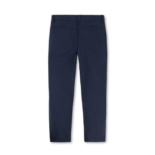 Shop Hope & Henry Boys' Organic Cotton Seersucker Suit Pant, Toddler In Navy Seersucker