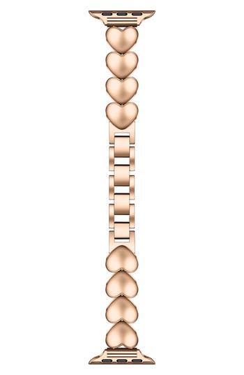 The Posh Tech Aphrodite 42mm Apple Watch® Bracelet Watchband In Rose Gold