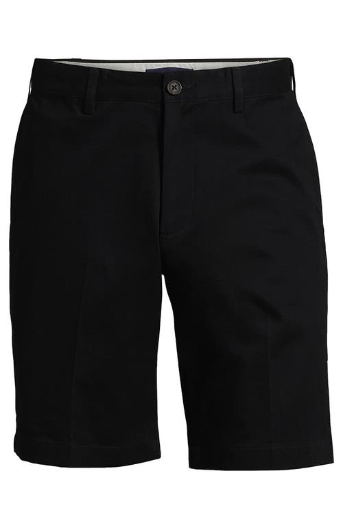 Shop Lands' End Comfort Waist 9" No Iron Chino Shorts In Black