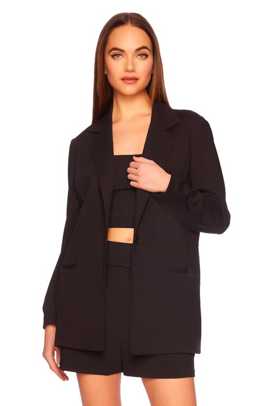 Shop Susana Monaco Oversize Blazer In Black