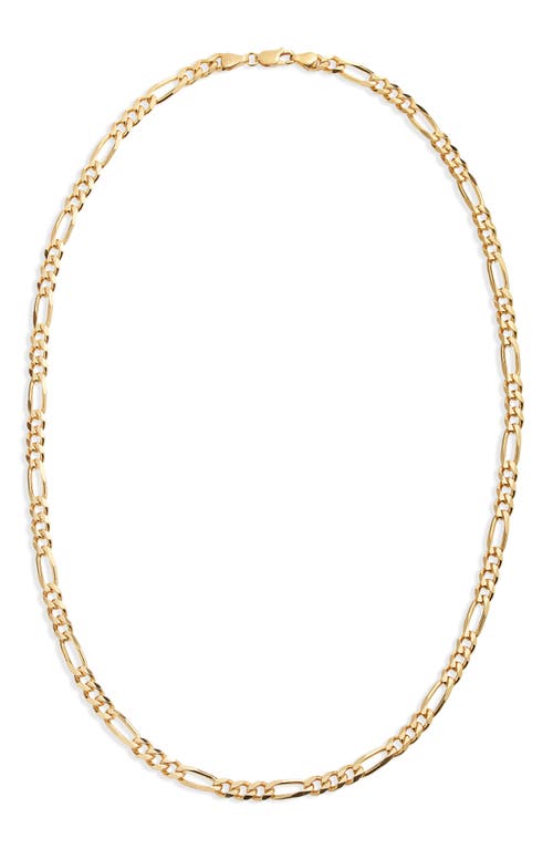 Men's Figaro Chain Necklace in Gold