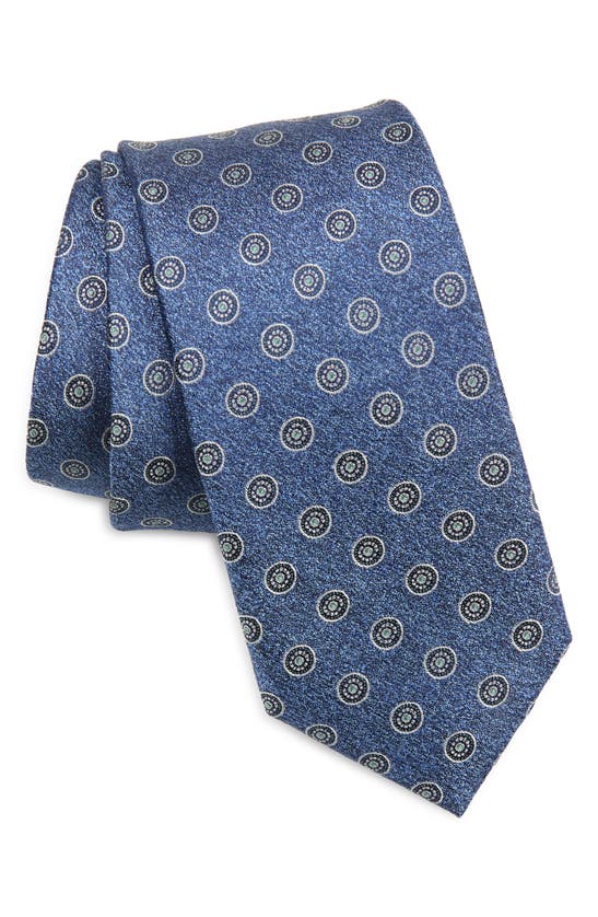 Shop Nordstrom Boyd Medallion Silk Tie In Blue/green