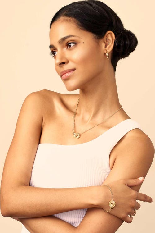 Oradina 14k Gold Everything Bold Midi Hoops In Yellow Gold