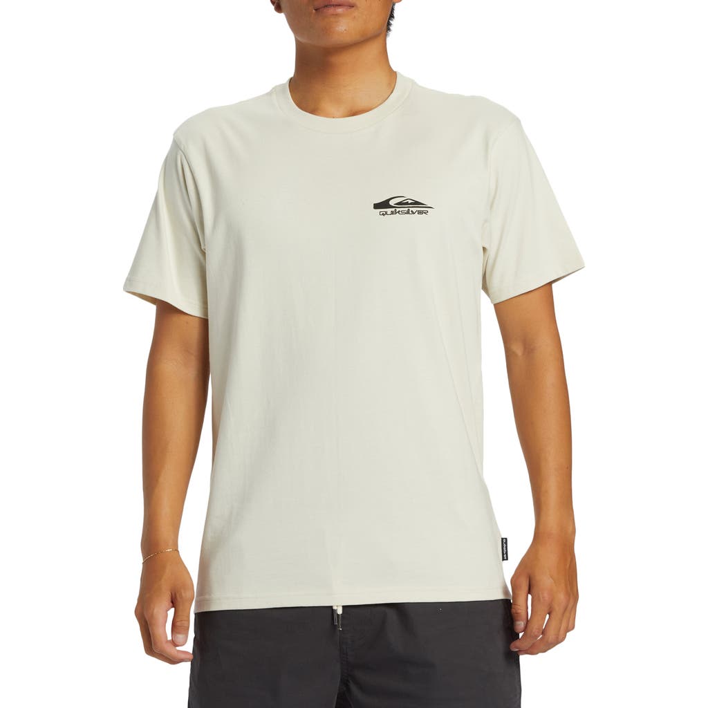 Quiksilver Retro Rocker Organic Cotton Graphic T-shirt In Gray