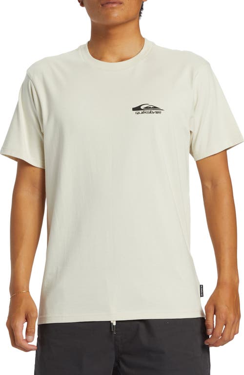 Retro Rocker Organic Cotton Graphic T-Shirt in Silver Birch