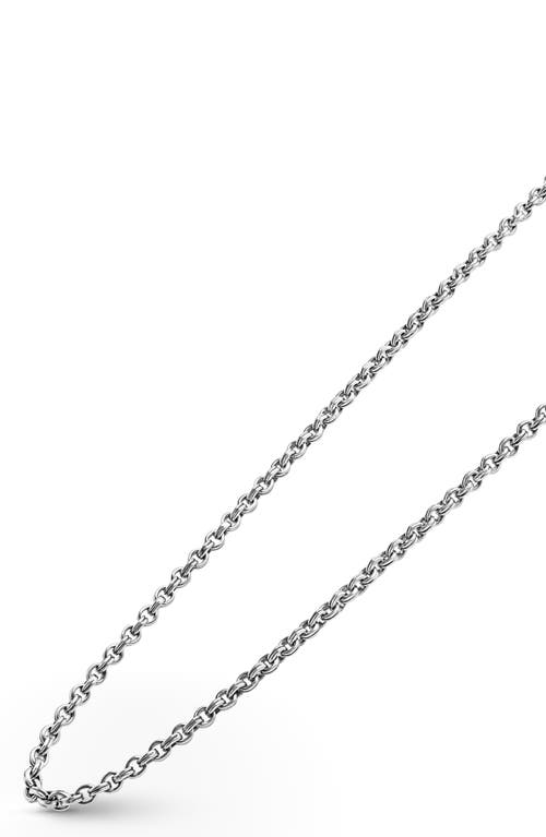 Shop Lagos Anthem Double Link Chain Necklace In Silver