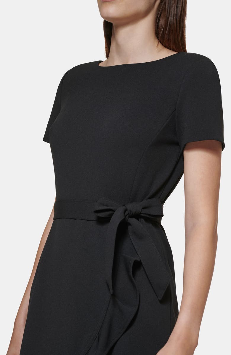 Calvin Klein Tie Waist Ruffle Hem Dress Nordstromrack