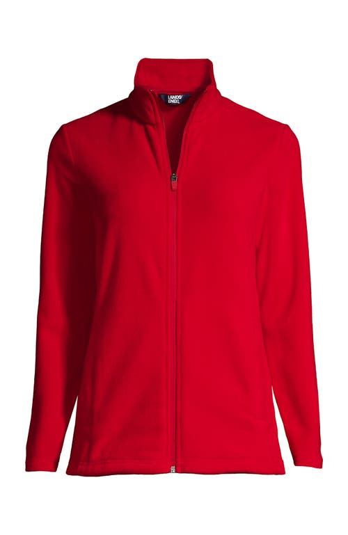 Shop Lands' End Anyweather Fleece Full Zip Jacket In Rich Red