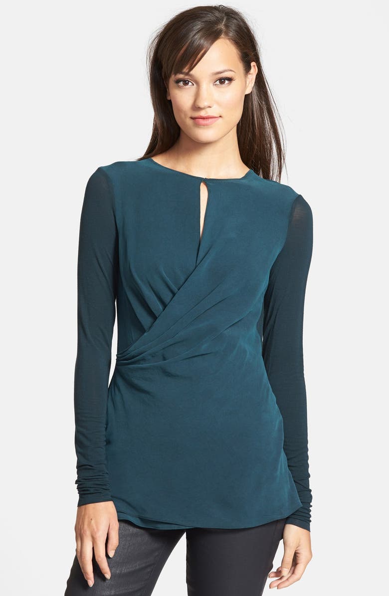 Bailey 44 'Chute' Silk Front Knit Top Nordstrom