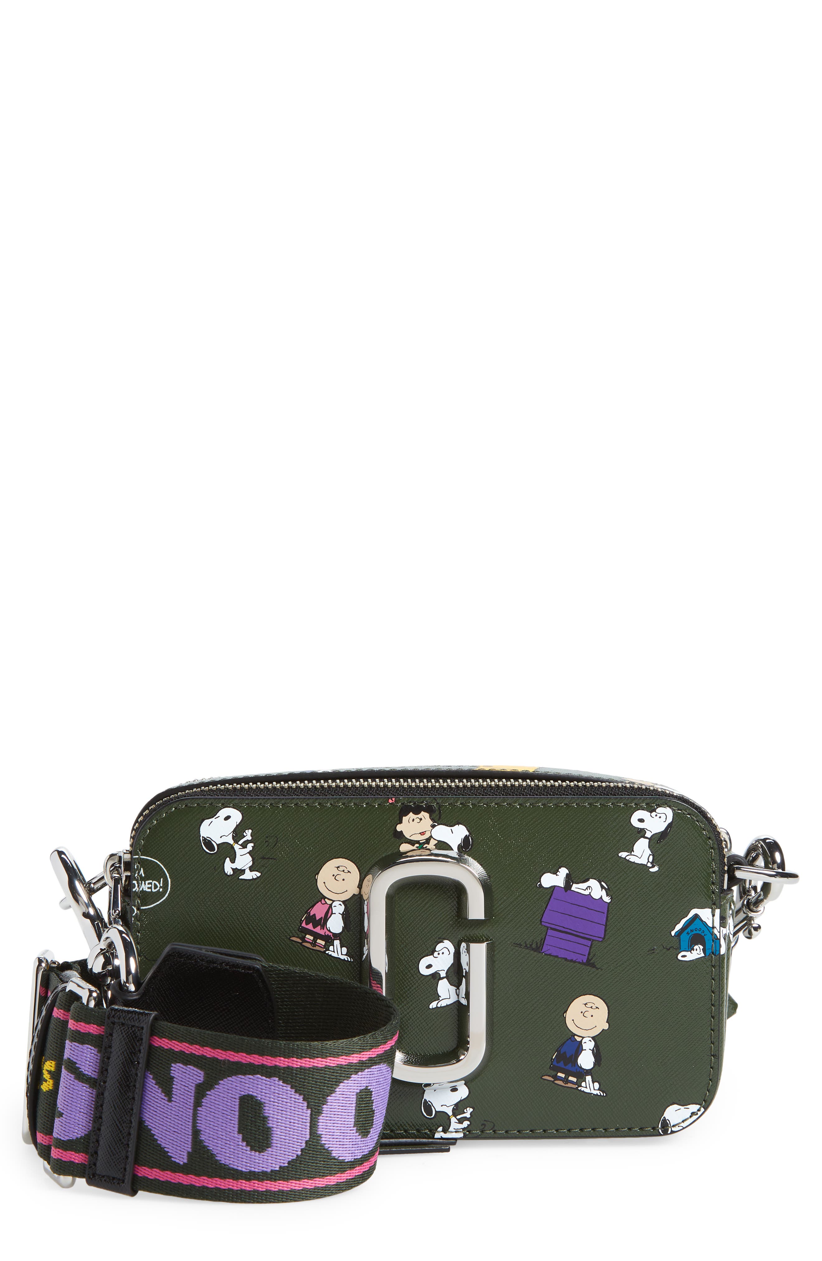 PEANUTS x MARC JACOBS THE SMALL TRAVELER BAG GREEN MULTI Tote Bag
