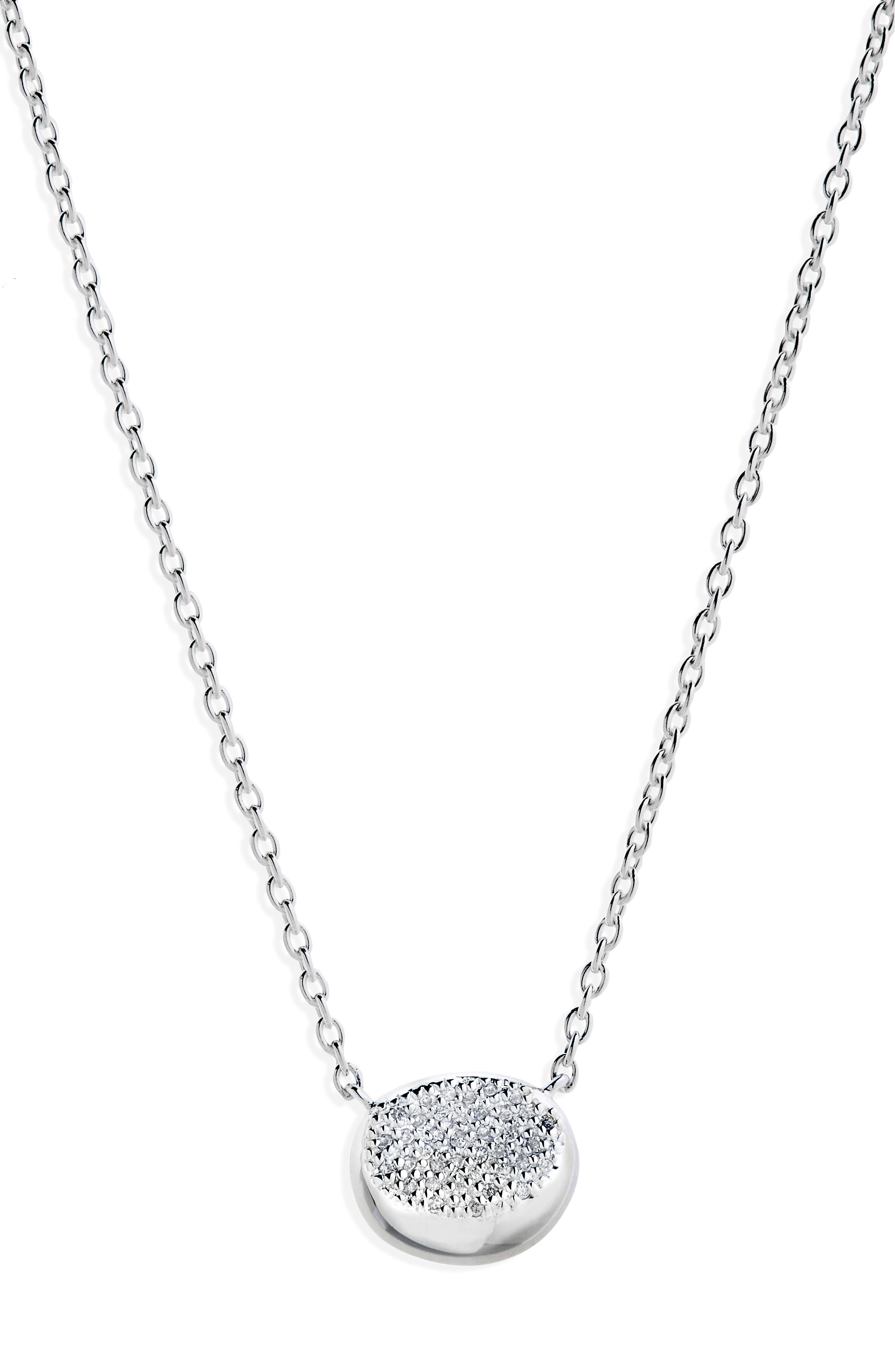 Ippolita Sterling Silver Onda Single Necklace With Diamond