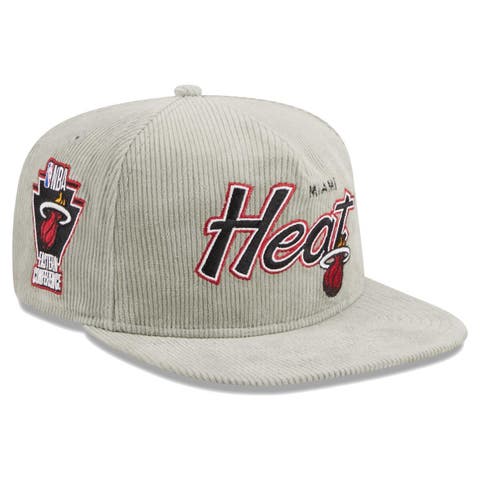Mitchell & Ness Men's White Miami Heat Hardwood Classics Party Time Trucker  Snapback Hat