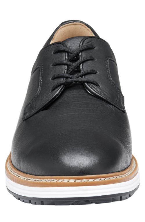 Shop Johnston & Murphy Upton Gl1 Luxe Hybrid Waterproof Golf Shoe In Black Wp Full Grain