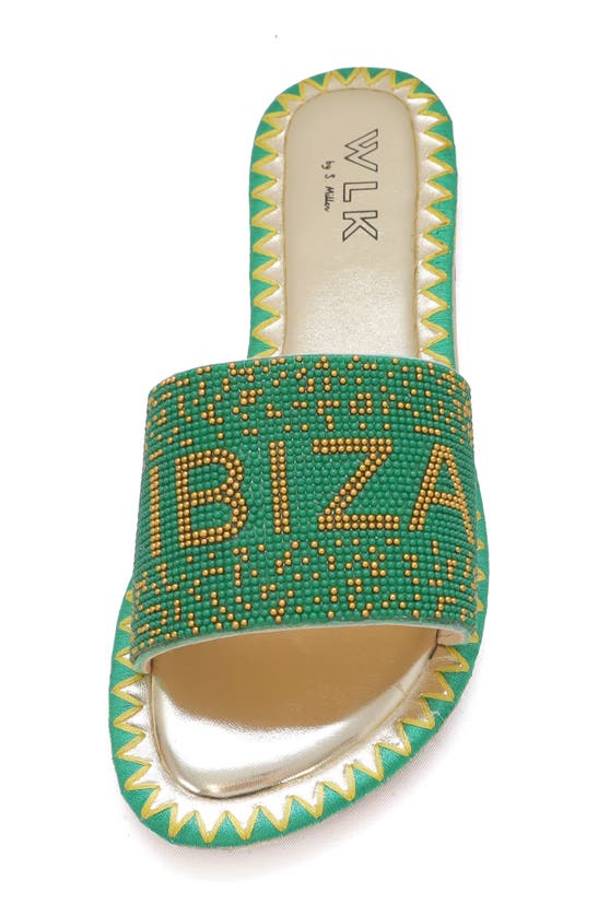 Wlk By S. Miller Natalie Slide Sandal In Green