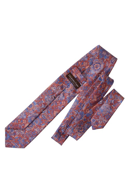 Elizabetta Catania In Blue And Brick Red