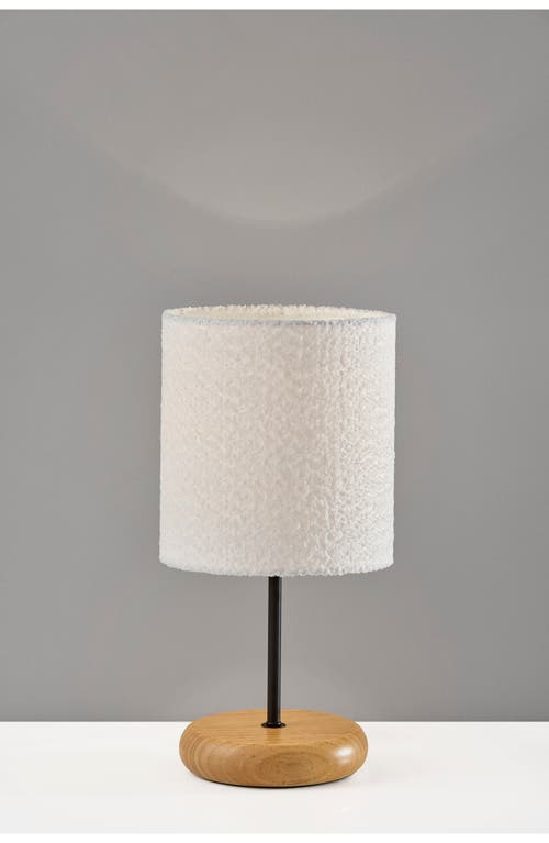 Adesso Lighting Brielle Table Lamp In Natural Wood/black
