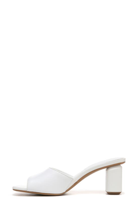 Franco Sarto Linley Womens Leather Slip On Heels In White