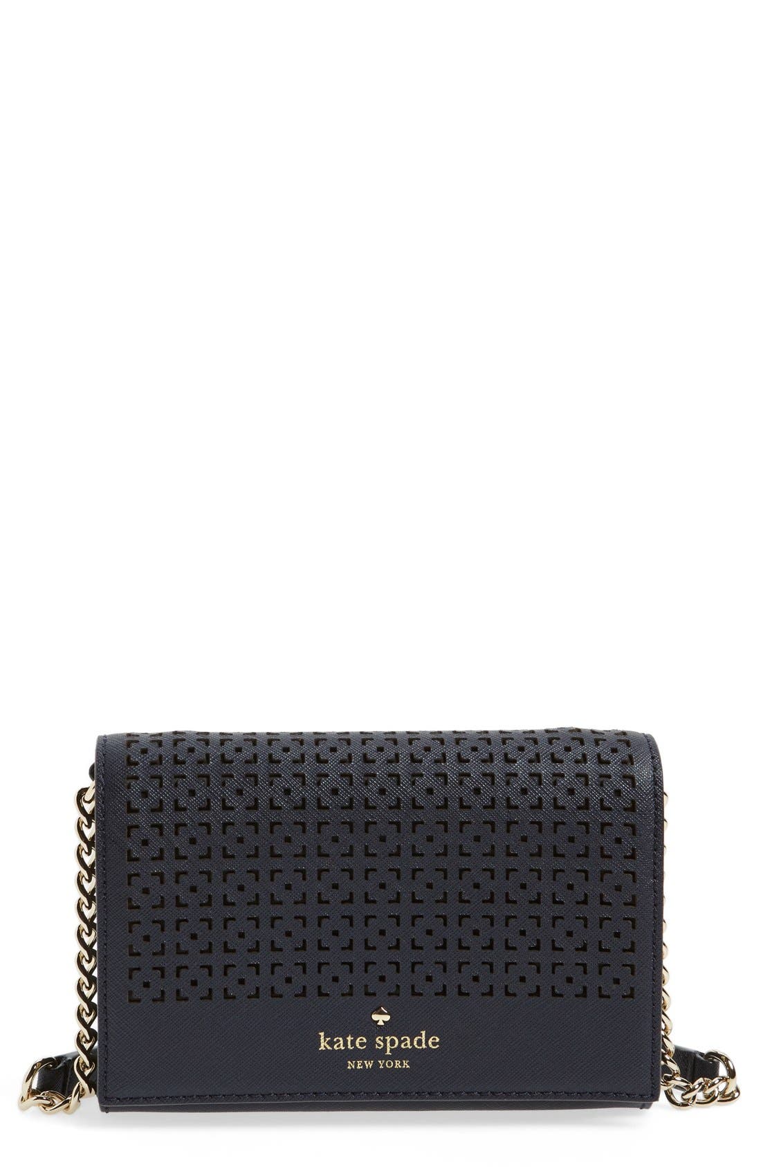 kate spade new york 'cedar street cami' perforated leather crossbody